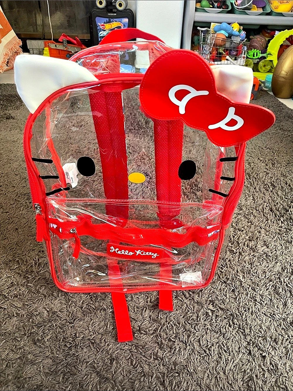 Hello Kitty clear backpack Clear Red Backpack NWT